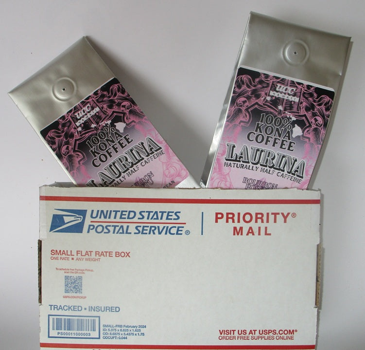 100% Kona LAURINA  naturall half caffein