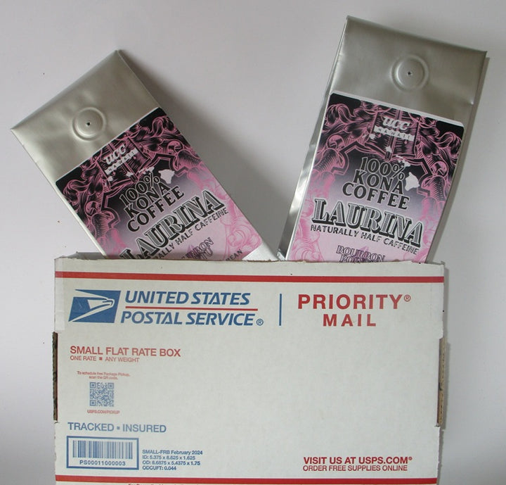 100% Kona LAURINA  naturall half caffein